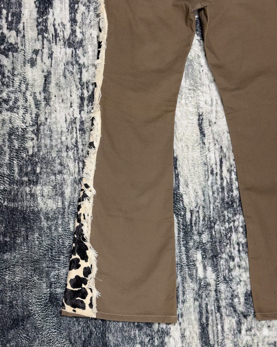 {Silfeds} Unborn Calf Fringe Flare Denim 상품이미지5