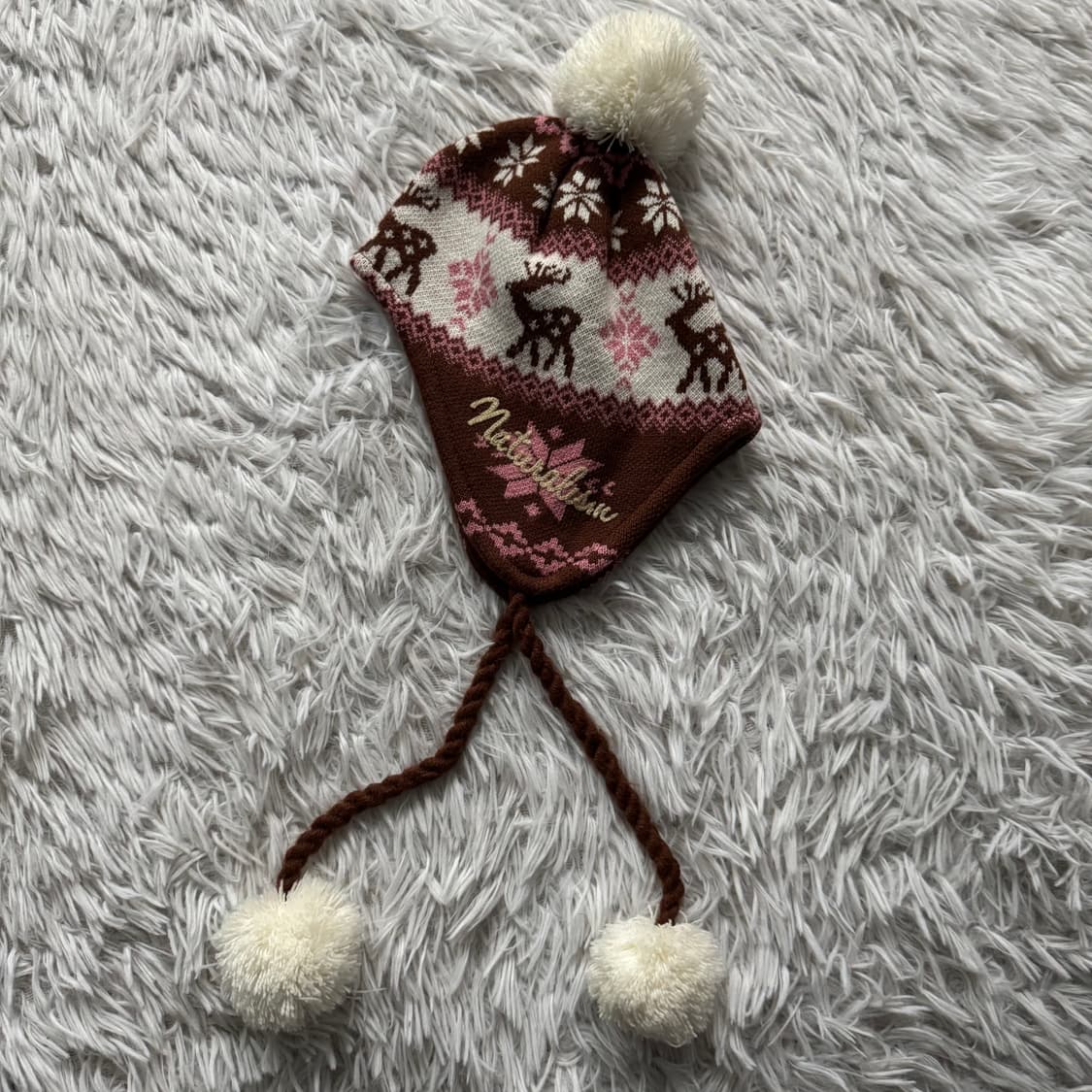 NATUARL 일본빈티지 모리걸 니트 모자 노드 비니 크리스마스 free 상품이미지2