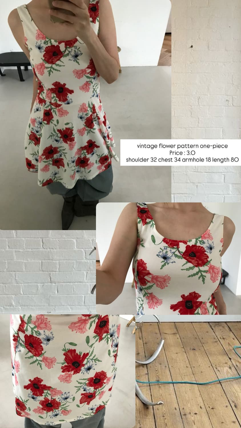 vintage pattern one-piece 상품이미지8