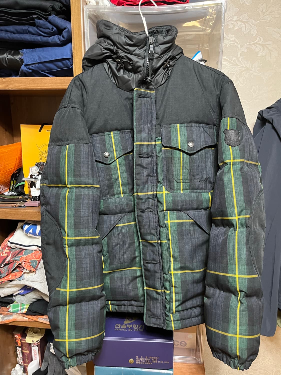 S 폴로 랄프로렌 블랙와치 다운패딩 상품이미지1