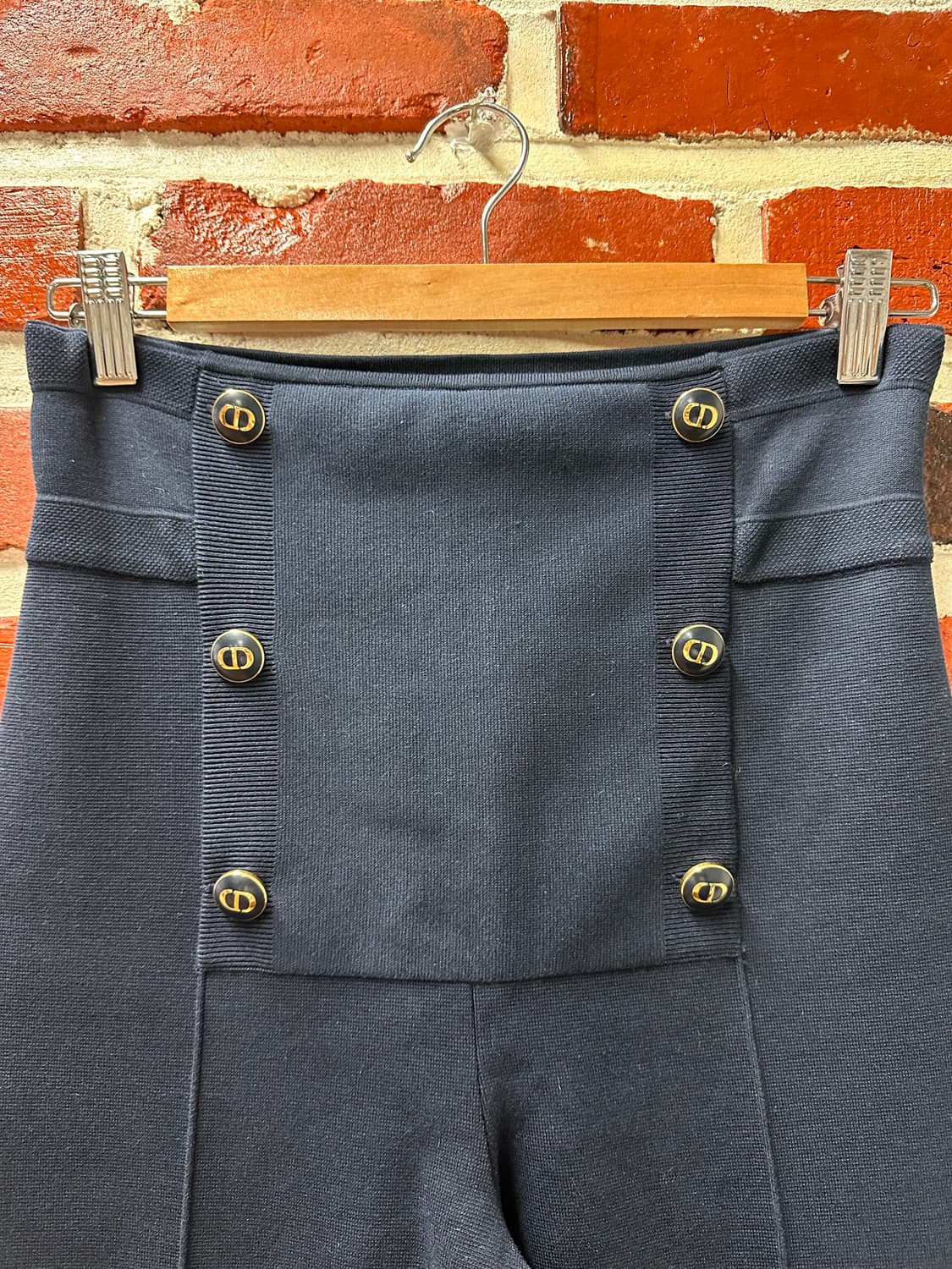 (36)디올 21SS 하이웨스트 부츠컷 팬츠 네이비 상품이미지2