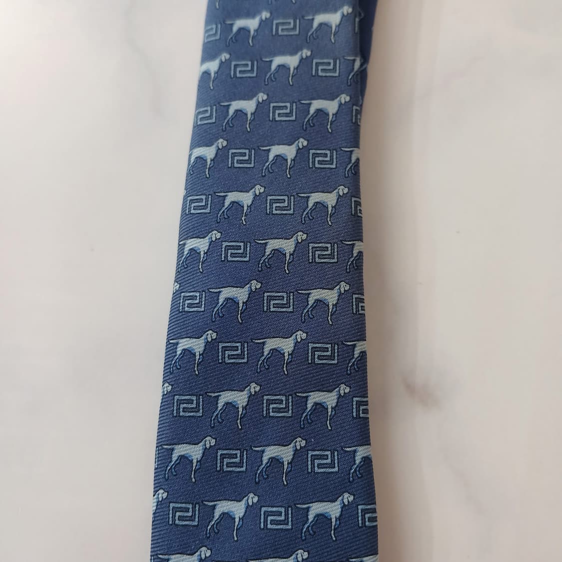 베르사체 실크 그리스 키&대형견 넥타이 8.9cm B등급 A19040
 상품이미지6