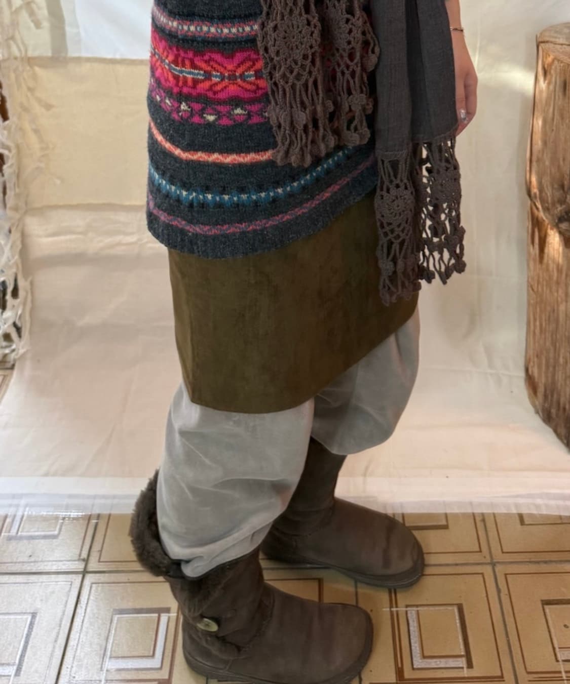 vicky suede skirt 상품이미지1