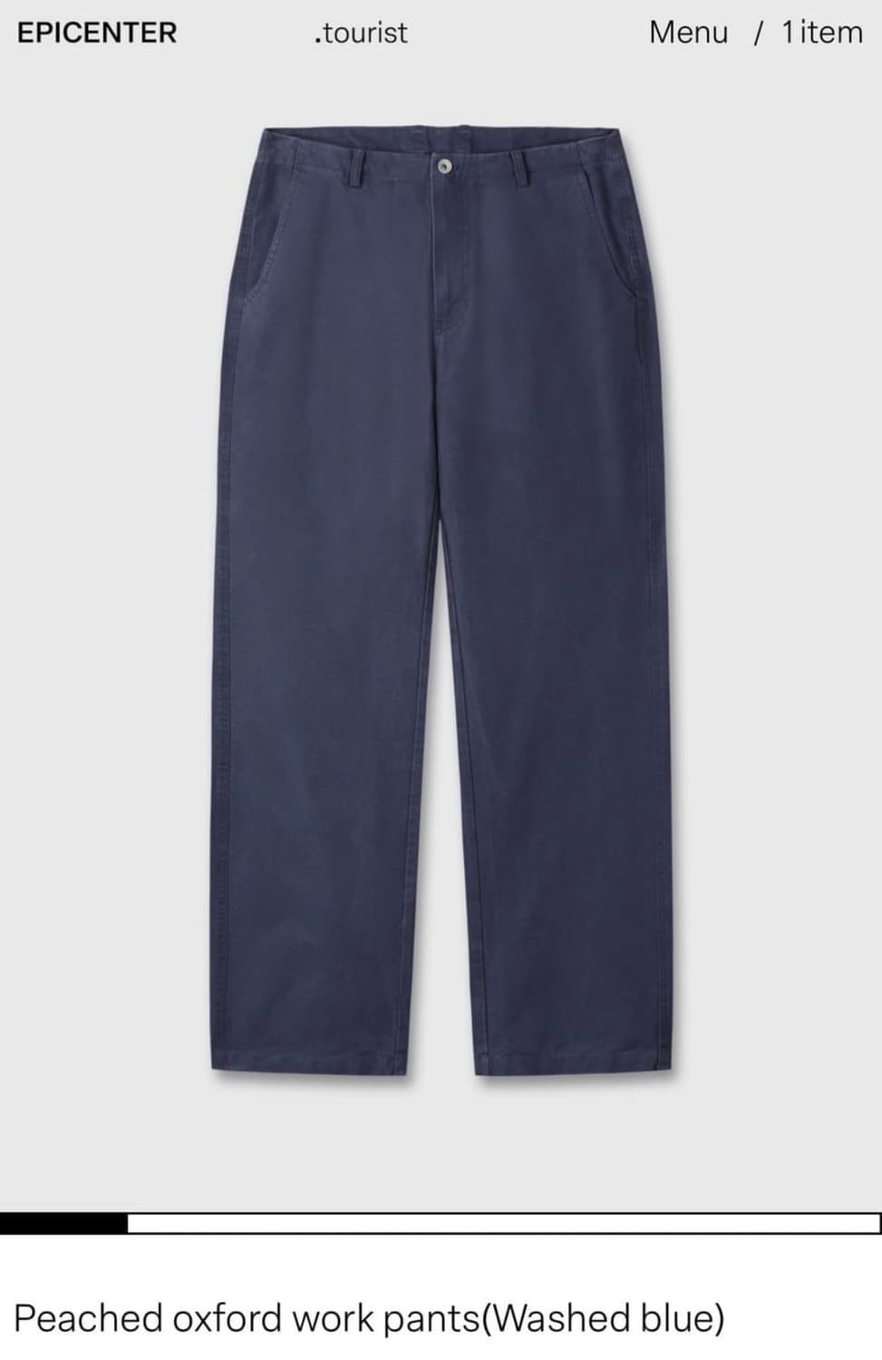 에피센터 투어리스트 피치드 옥스퍼드 워크팬츠 블루 L 상품이미지1