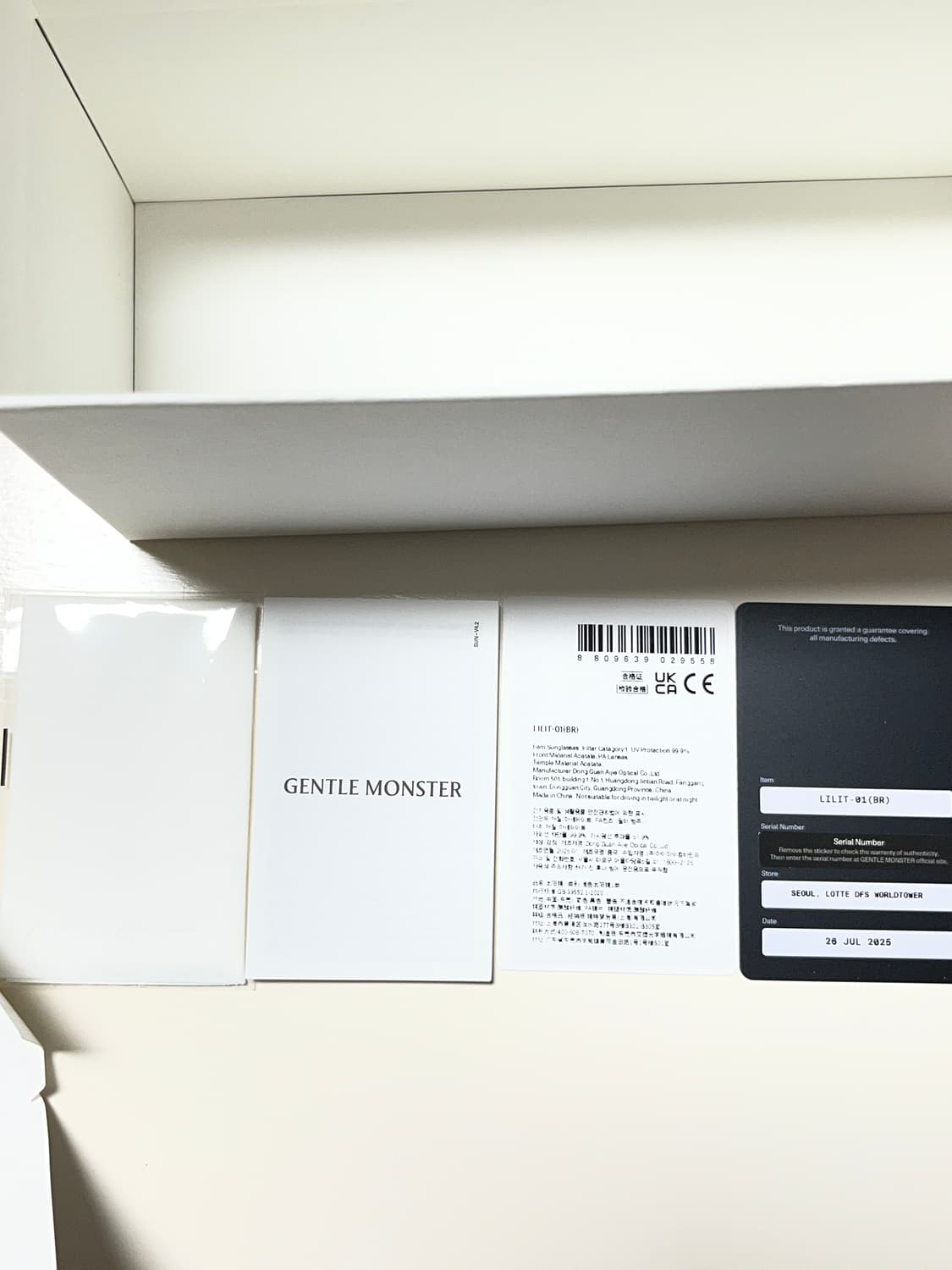 (새상품) 젠틀몬스터 릴리트 01 BR 블랙 브라운 상품이미지6