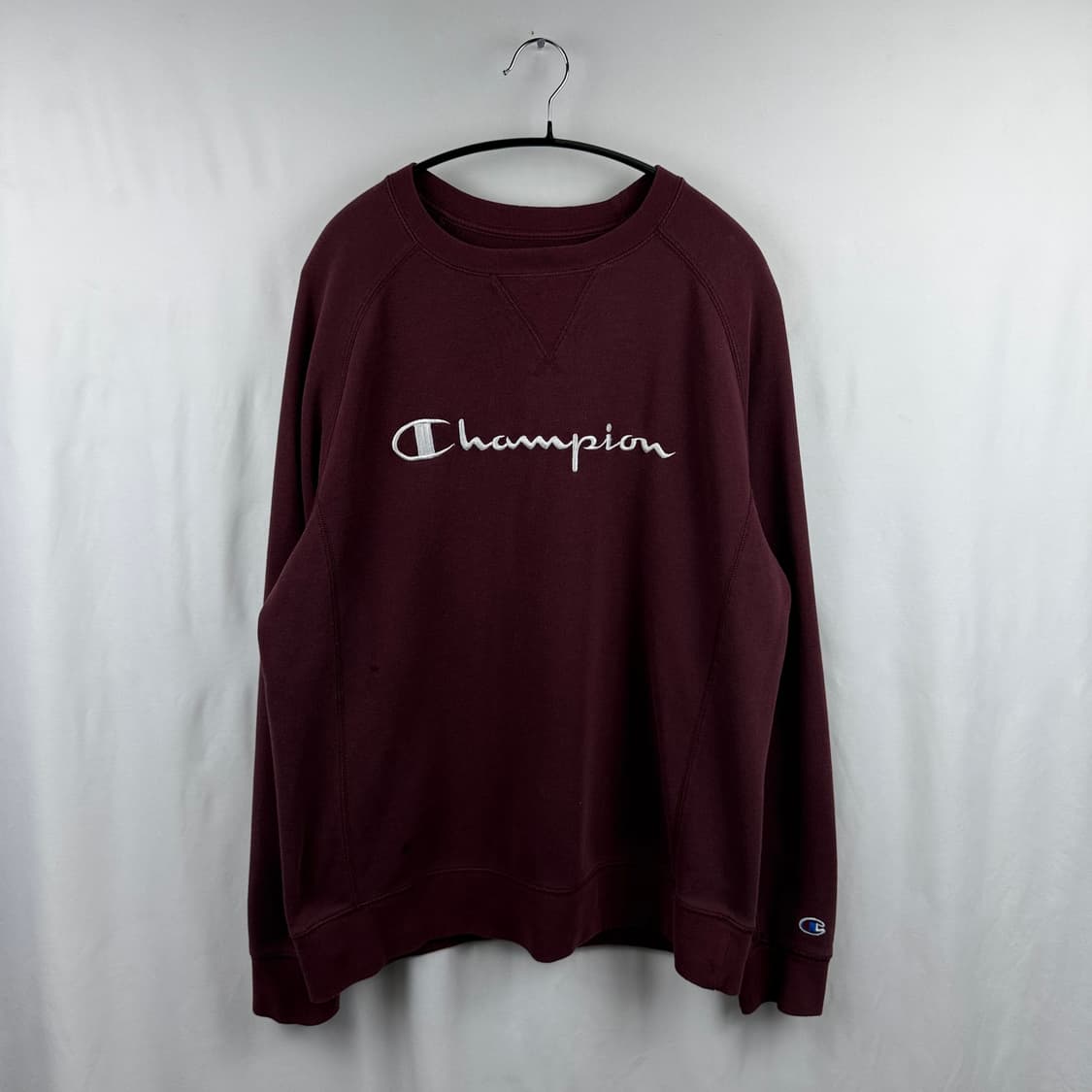 (M) 챔피온 자수로고 맨투맨 버건디 상품이미지2