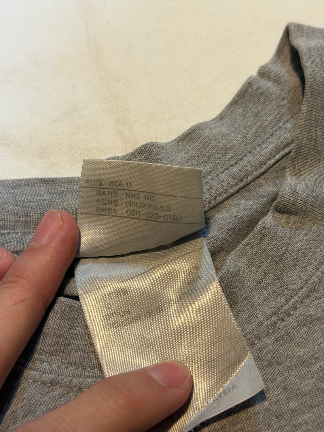00s 나이키 에어 아카이브 빈티지 반팔 티셔츠 그레이 상품이미지8