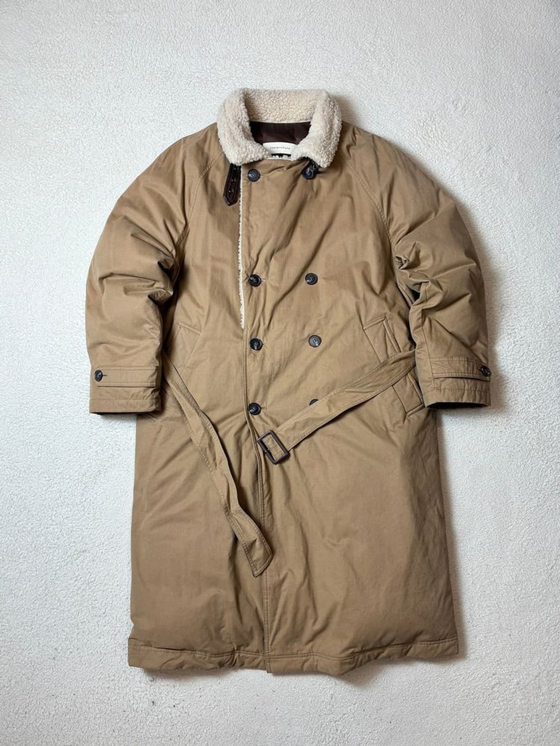 인스턴트펑크 20FW 덕다운 무스탕 롱 코트 PN7843 상품이미지1