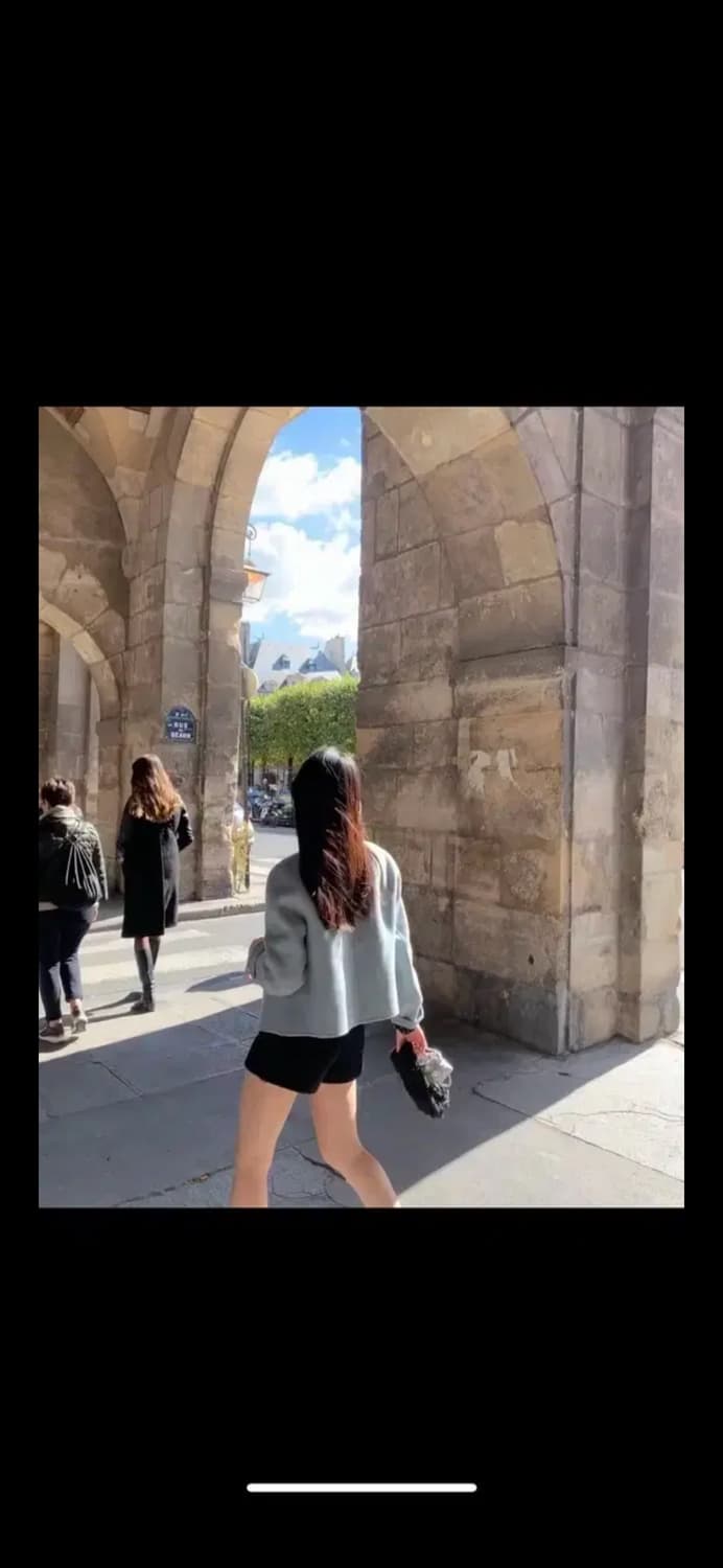 라플리에 블루 핸드메이드 코트 상품이미지3