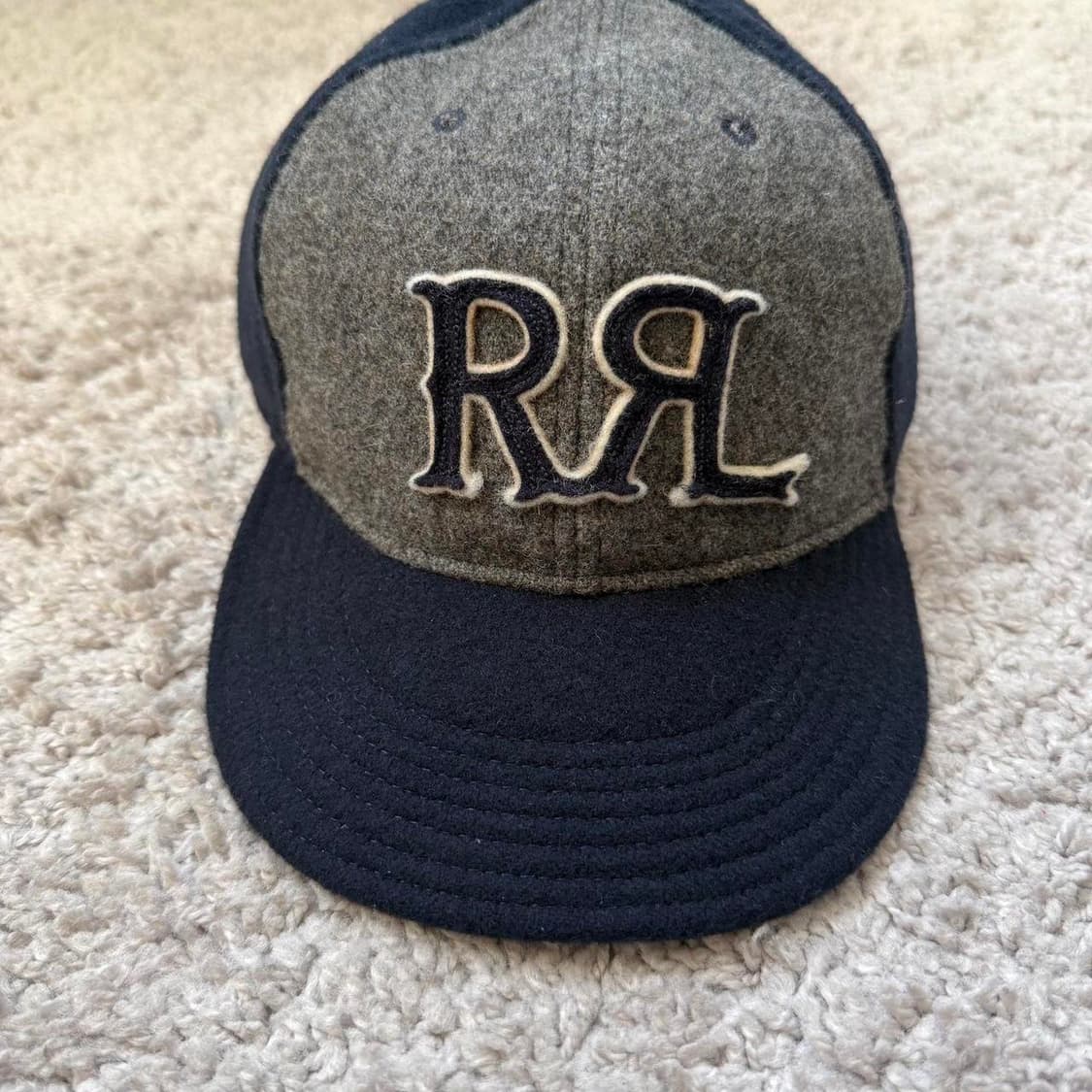 RRL 더블알엘 로고 패치 펠트 볼 캡 상품이미지1