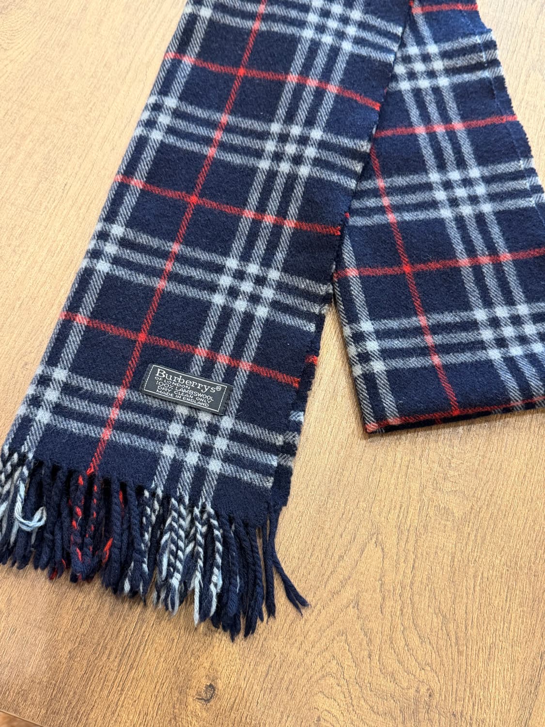 Burberrys 버버리 램스울 체크 머플러 (made England) 상품이미지2