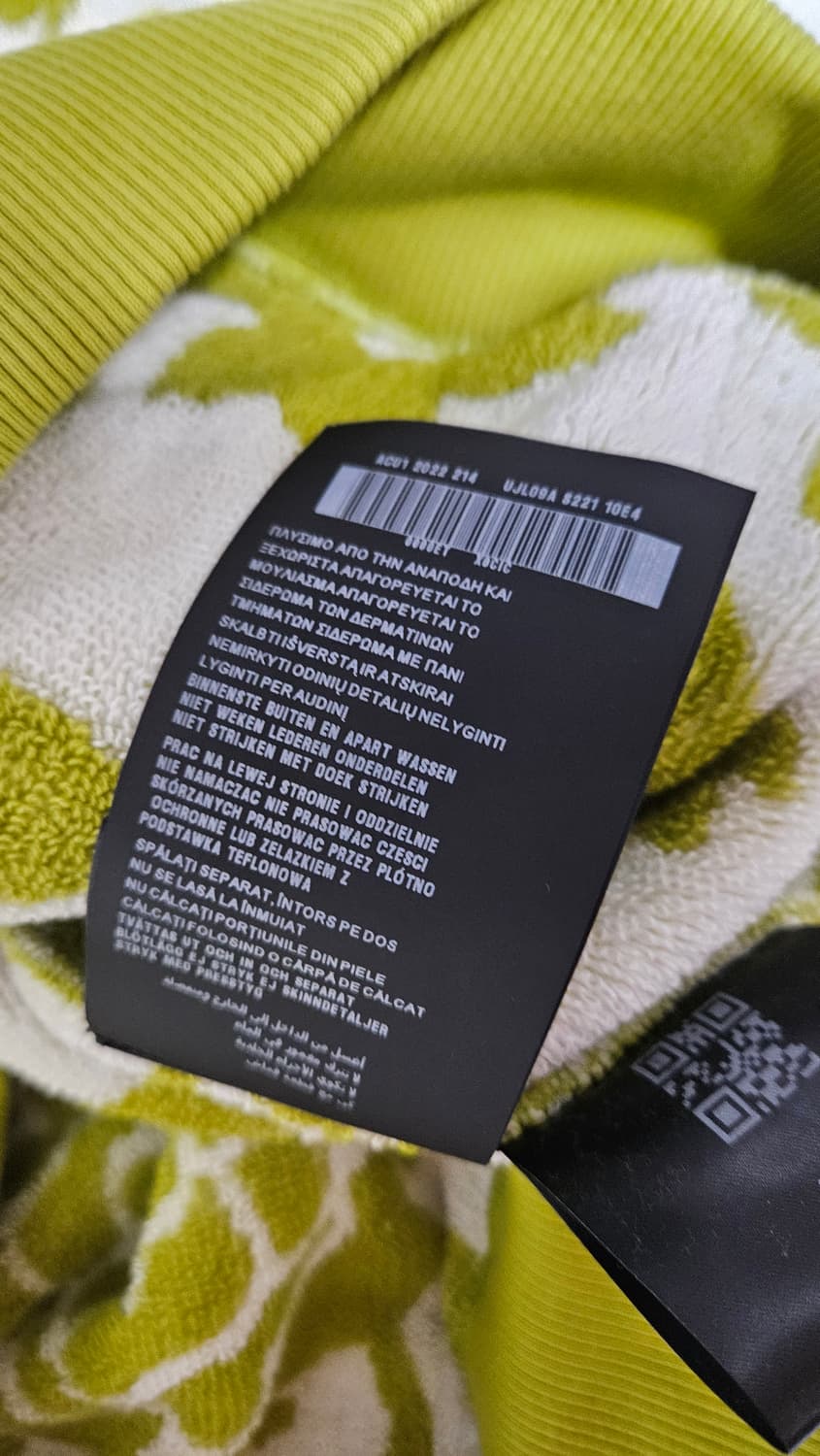 프라다 타올 후드 플로랄 플라워 카키 상품이미지6