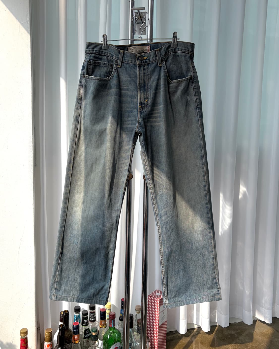[32인치]리바이스 00s 빈티지 569 루즈 스트레이트 데님 팬츠 상품이미지1