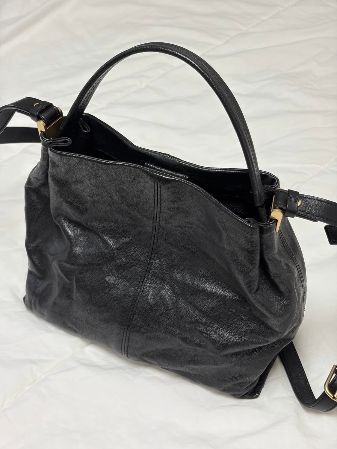 루즈앤라운지 크로스 숄더 토트백 블랙 상품이미지5