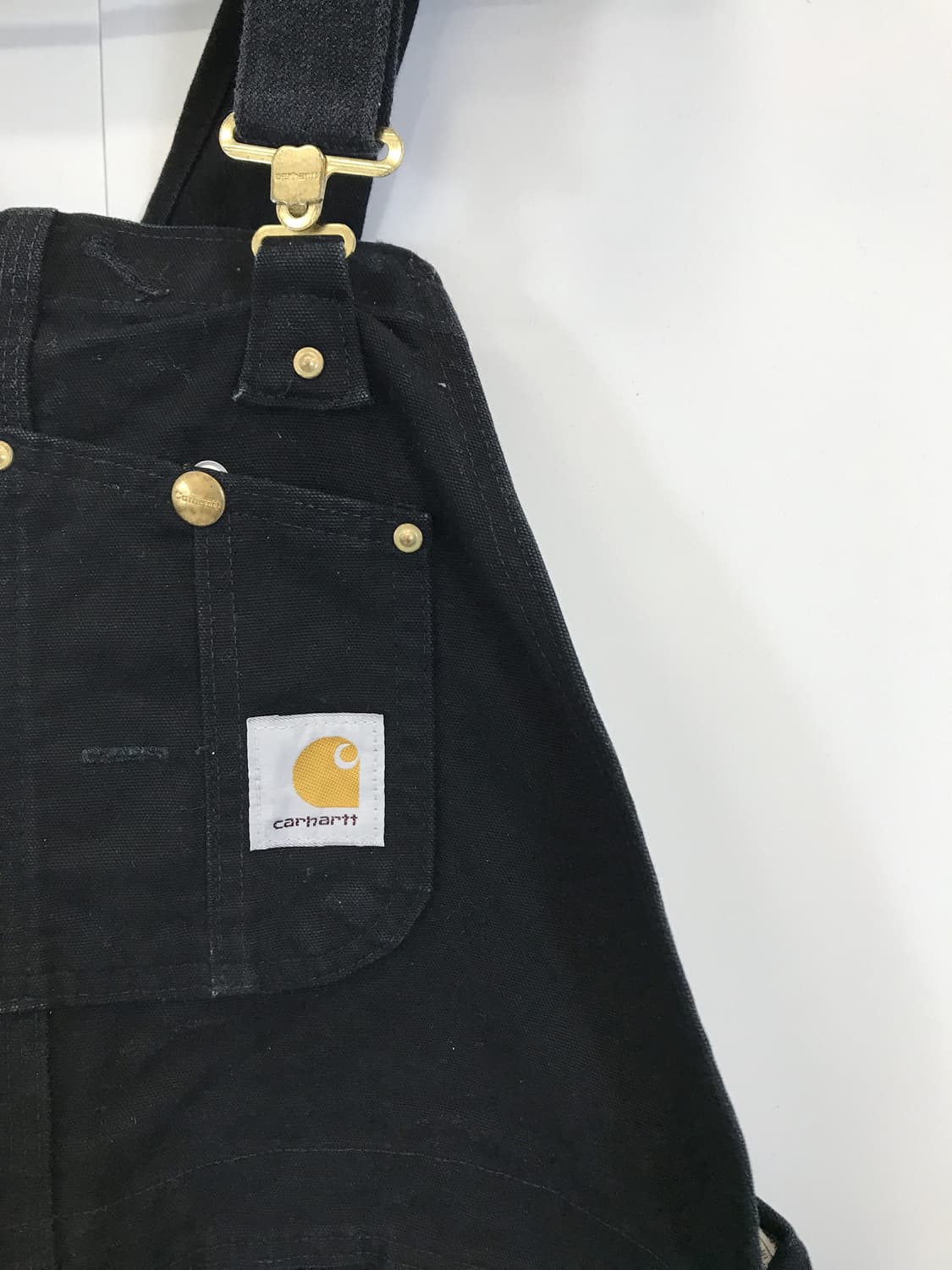 칼하트 흑청 데님 오버롤 [42x32] 상품이미지3