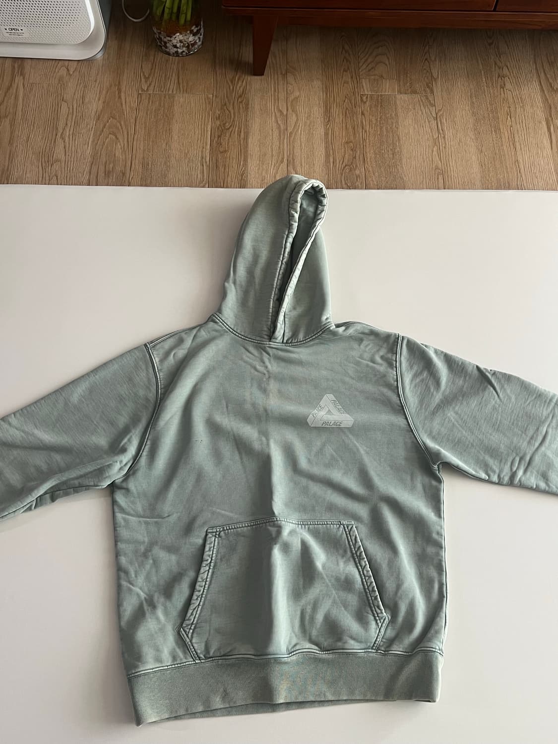 [L] 팔라스 워시드 아웃 트라이퍼 후드 그린 상품이미지3
