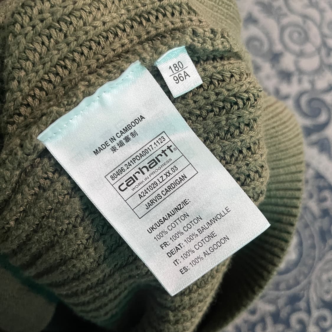 L 칼하트WIP 쟈비스 가디건/W2660 상품이미지5