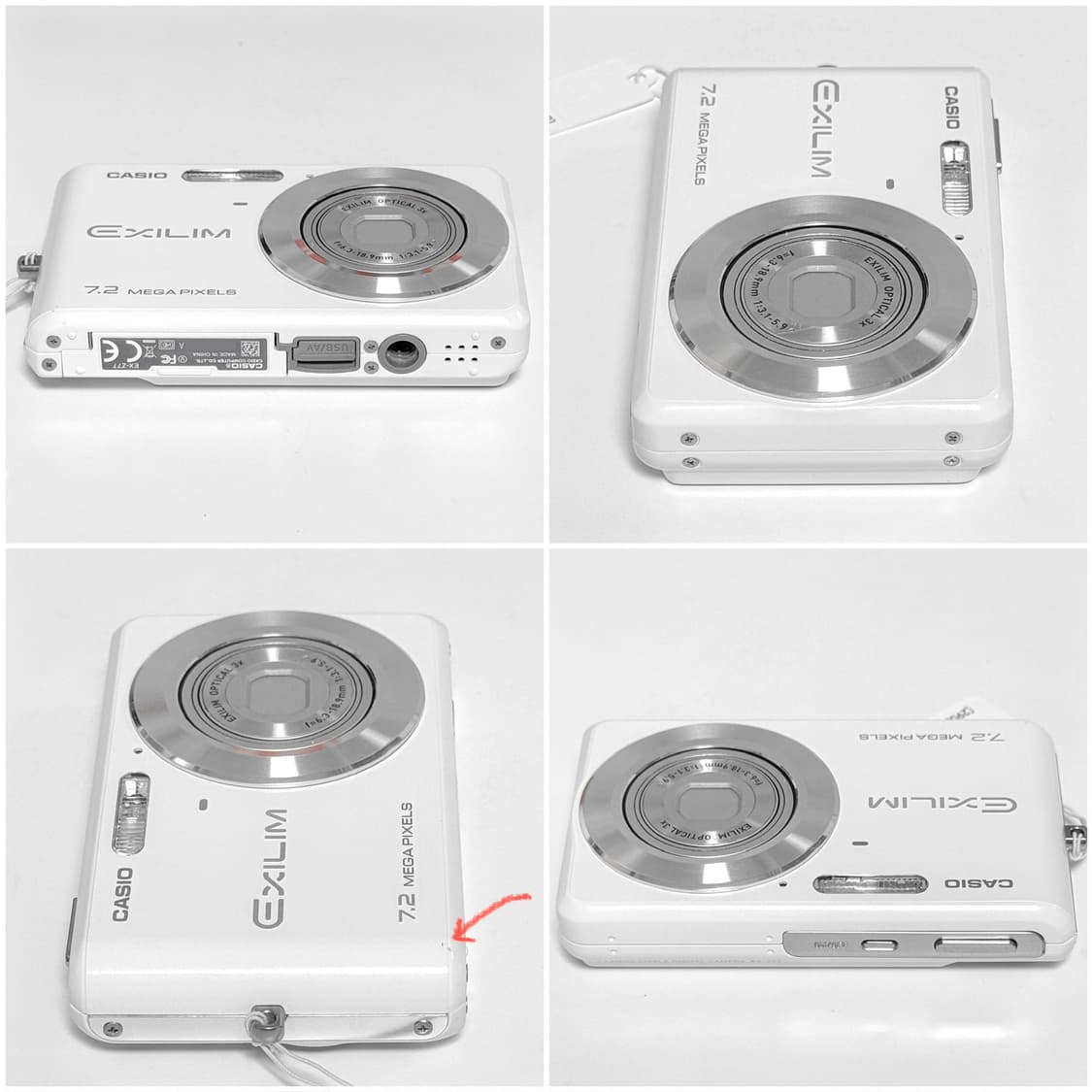 카시오 엑슬림 Z77 화이트 빈티지디카 상품이미지4