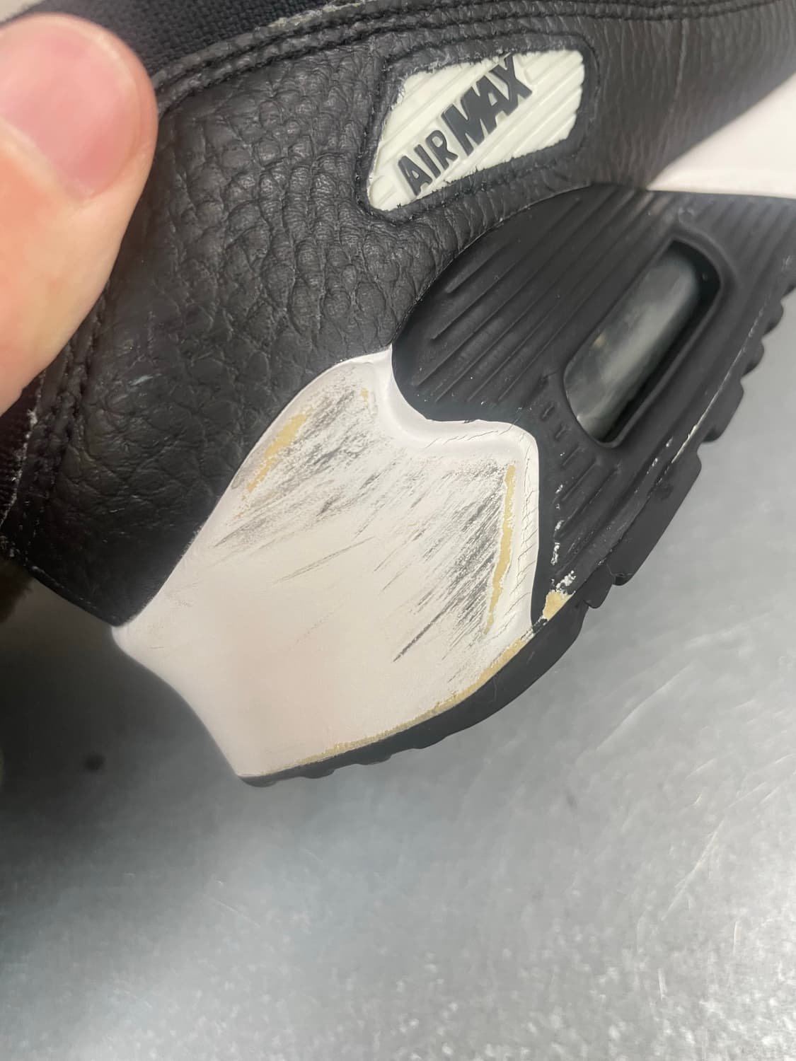 나이키 에어맥스 90 LTR 블랙 화이트 230 상품이미지8