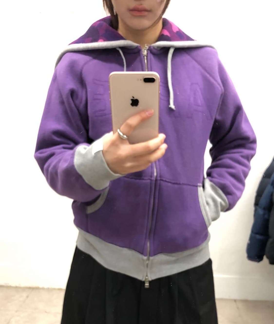 베이프 - 퍼플 컬러 후드집업 상품이미지1
