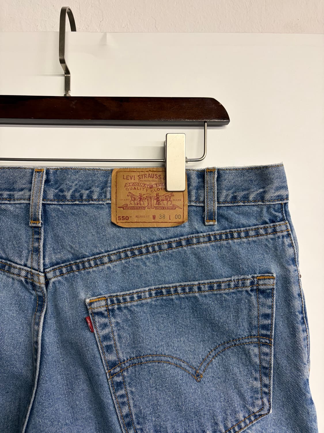 38-9” 리바이스 550 데님 쇼츠 USA 99s 상품이미지3