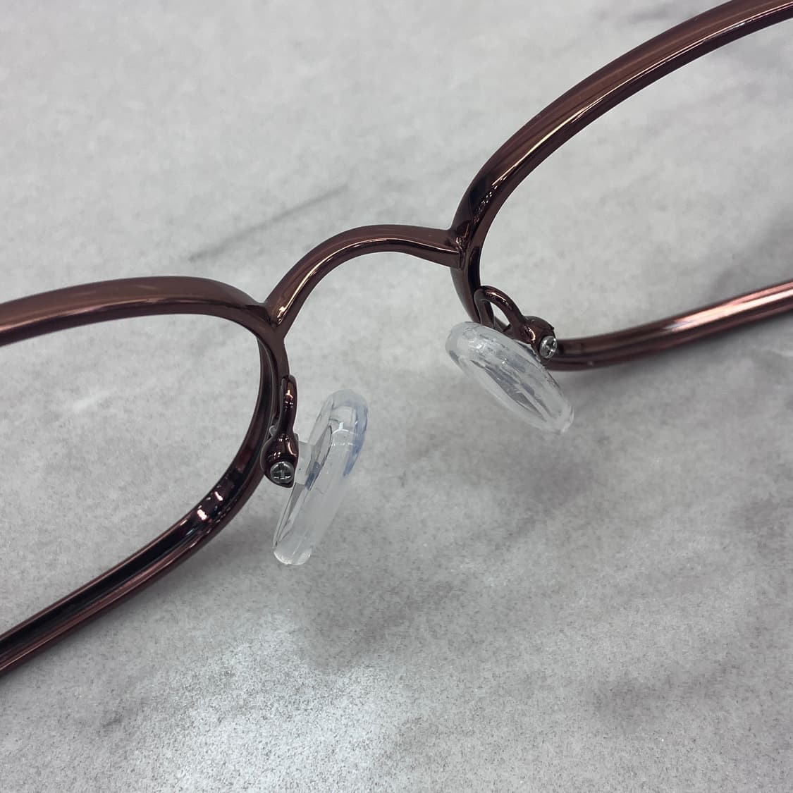 C97 블루마린 Blumarine 유광 브론즈 캣아이 스퀘어 메탈테 안경 상품이미지4