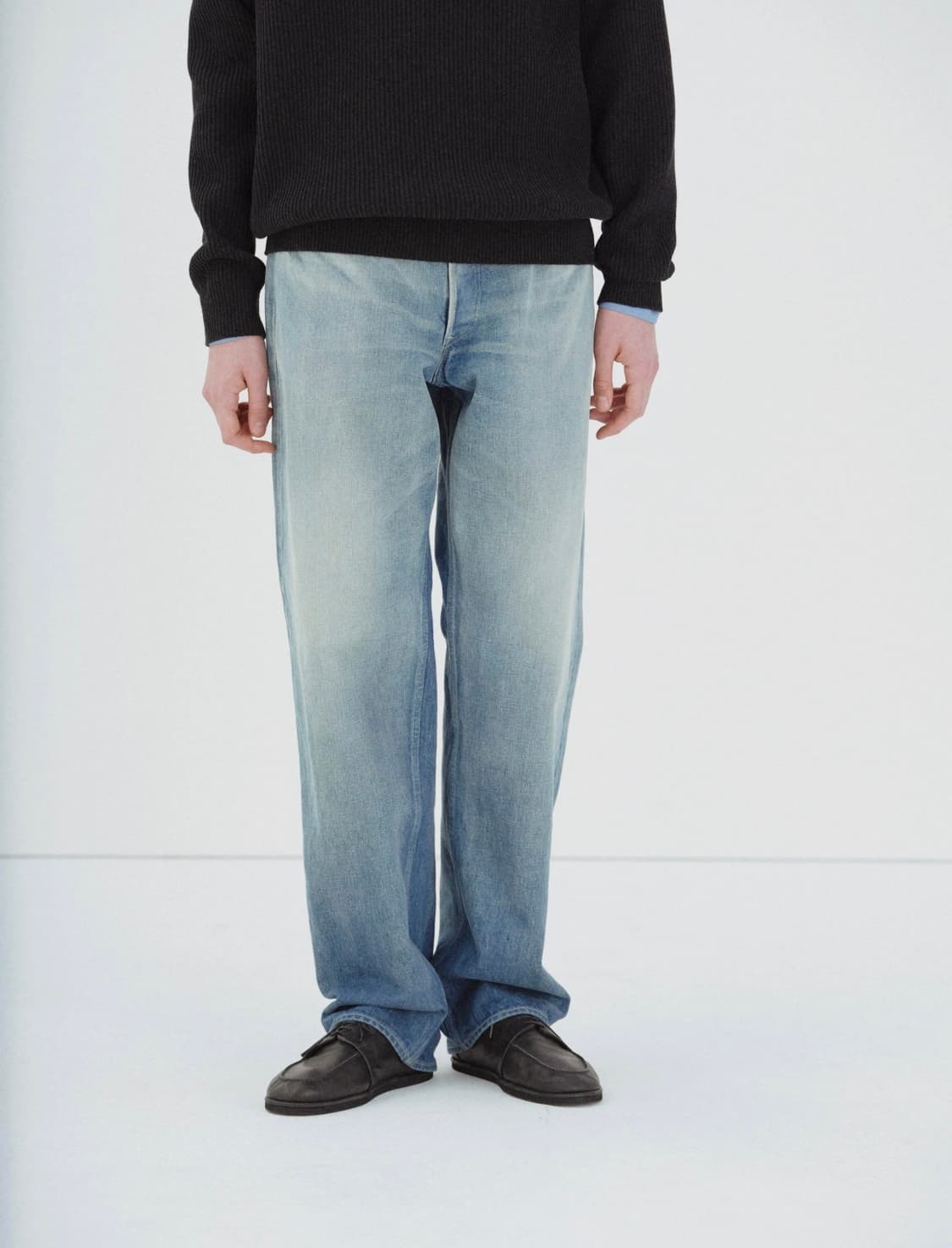 오라리 25FW 셀비지 페이디드 와이드 데님 36 상품이미지3