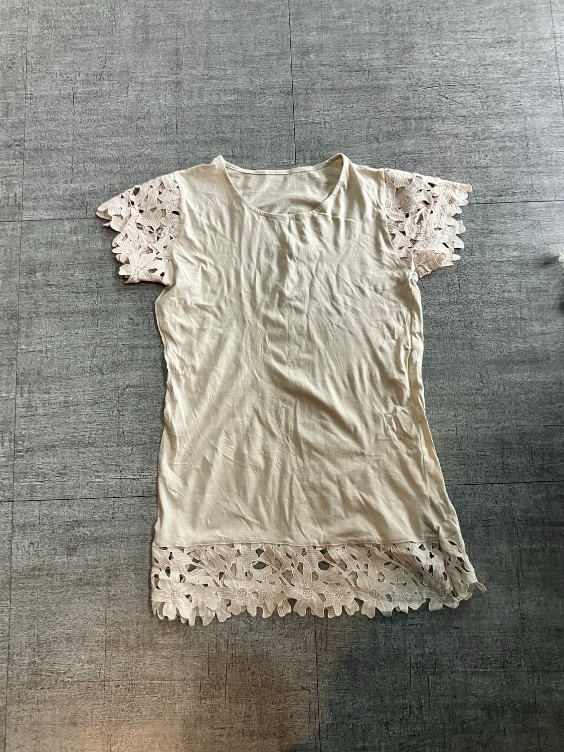 일본빈티지 Misson 하구미모리걸 달천깔페어리 레이어드슬리브w 상품이미지1