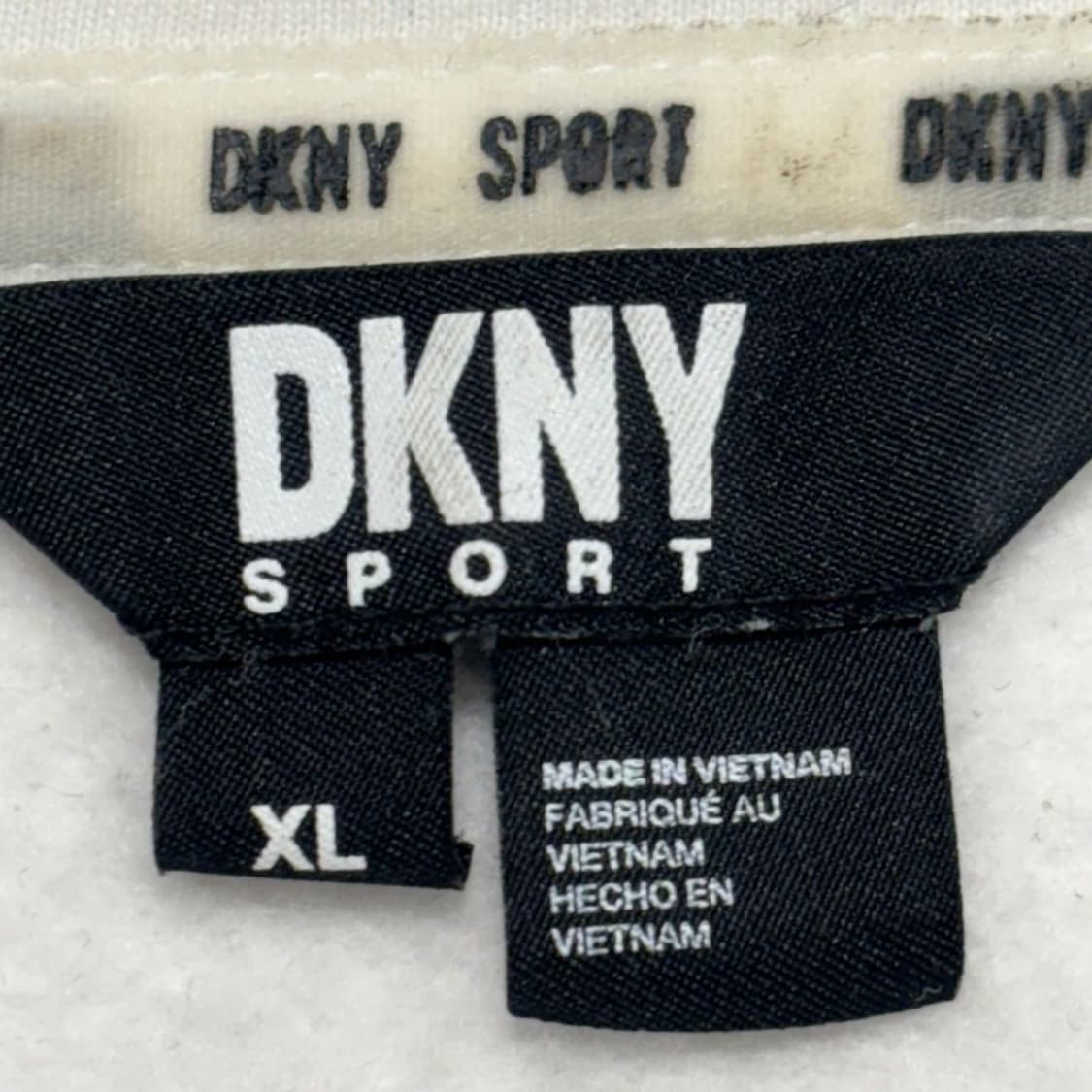 DKNY 크롭 후드티 화이트 XL 상품이미지4