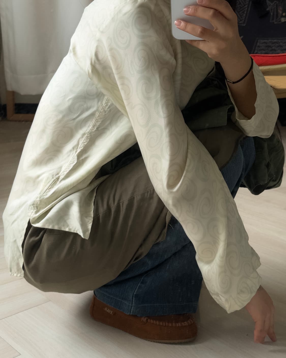 [Arket] Pastel Swirl Satin Blouse 상품이미지10