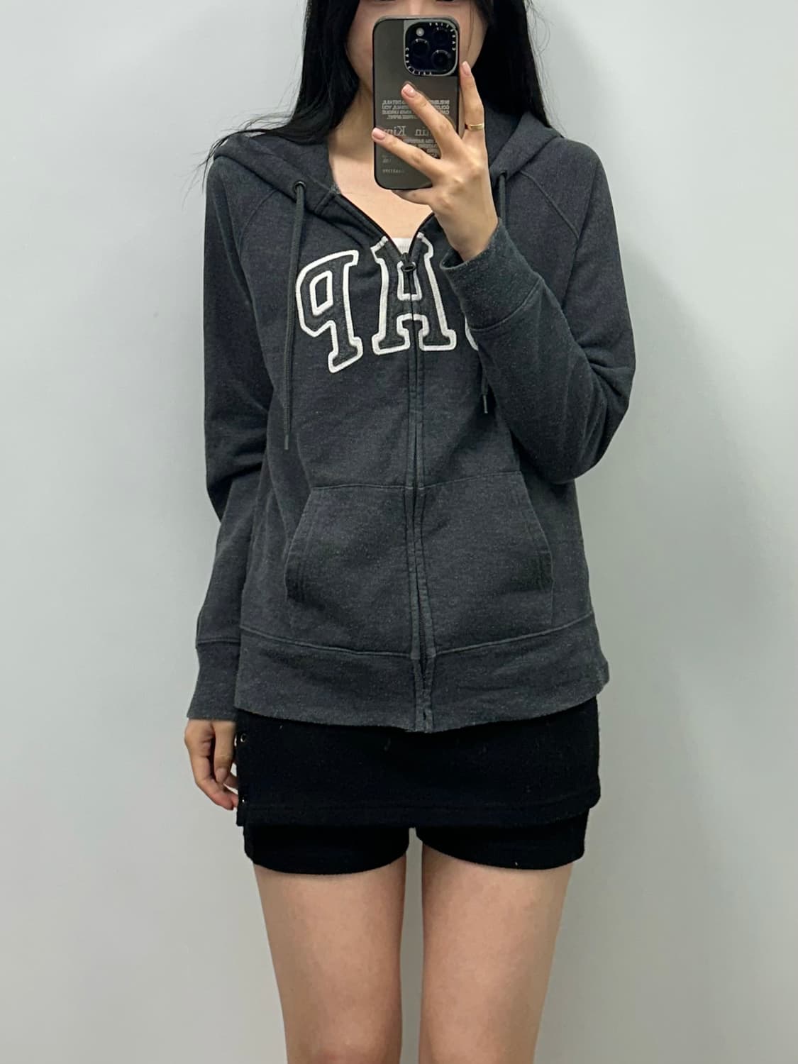 Gap 갭 차콜 후드집업 상품이미지1