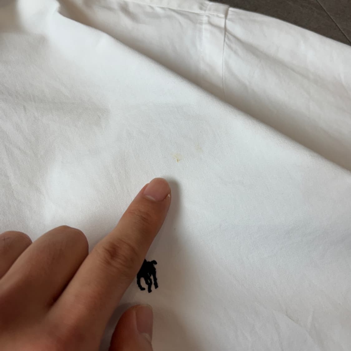 폴로 화이트 클래식 포니 로고 포플린 셔츠 상품이미지5