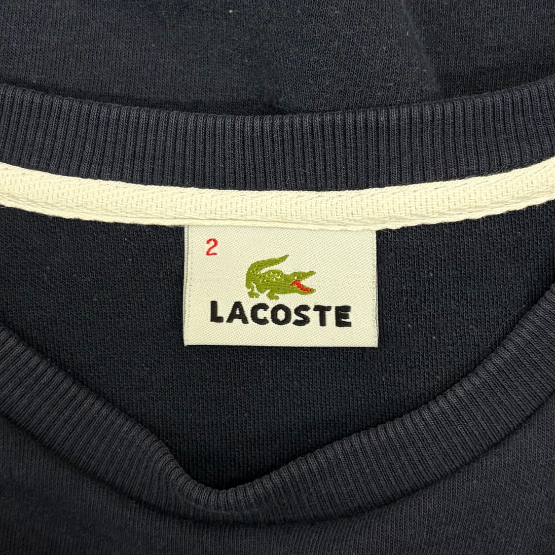 라코스테 라이브 빅로고 네이비 맨투맨  상품이미지3