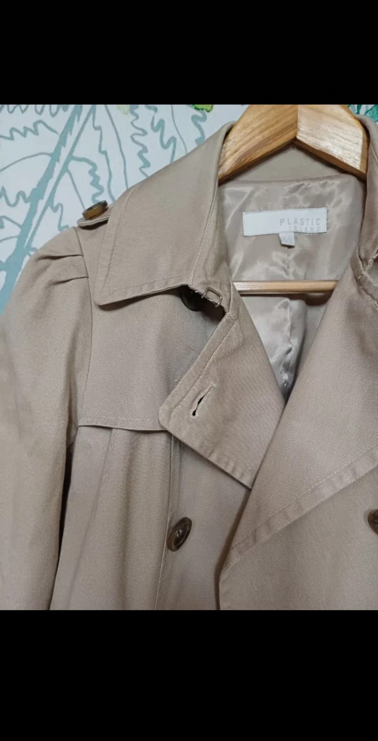 플라스틱 아일랜드 하프 트렌치 코트 자켓  상품이미지2