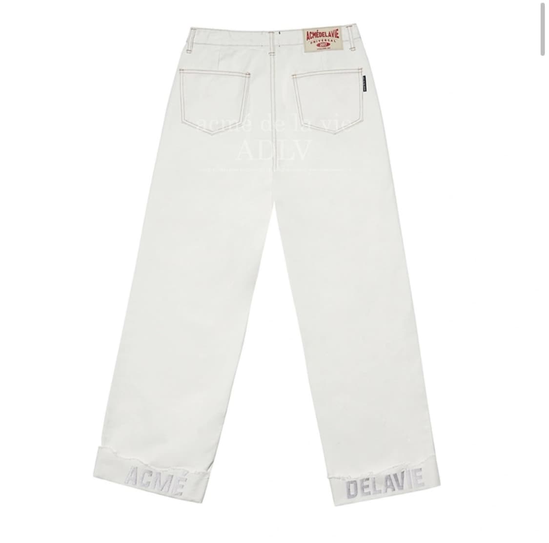 화이트 와이드팬츠 상품이미지1