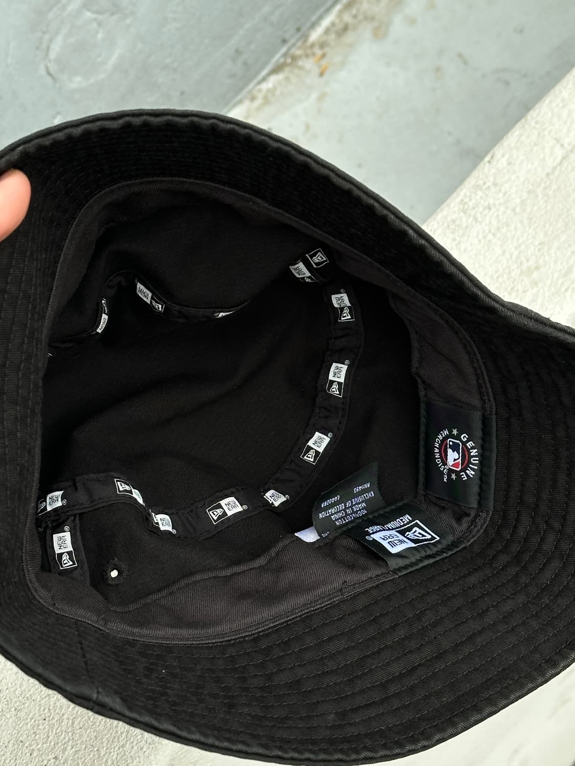[M-L] 뉴에라 뉴욕양키스 스몰로고 블랙 버킷햇 모자 상품이미지5