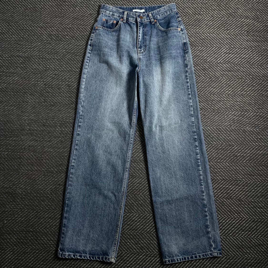 AHEAD 빈티지 와이드 워싱 데님 팬츠o 4339 상품이미지3