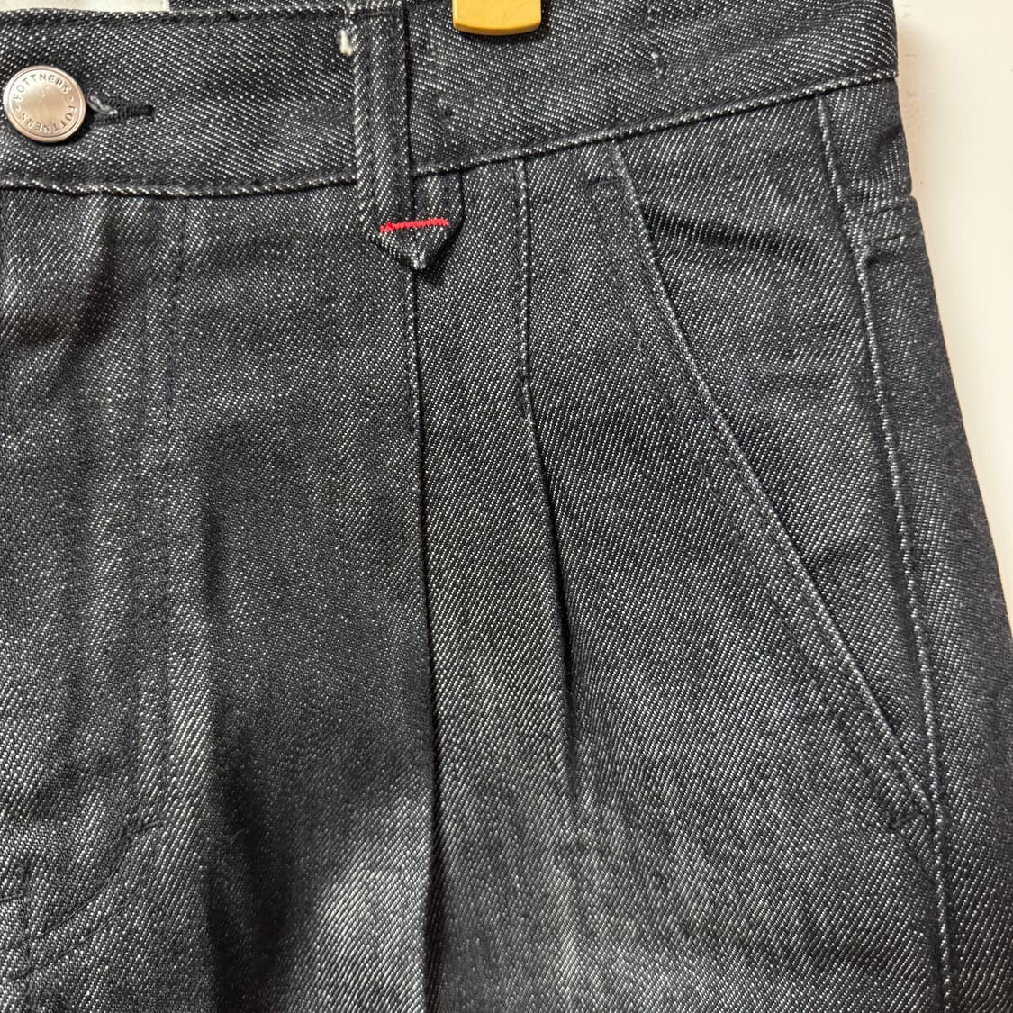 포트너스 투턱 와이드 블랙진 M사이즈 상품이미지4