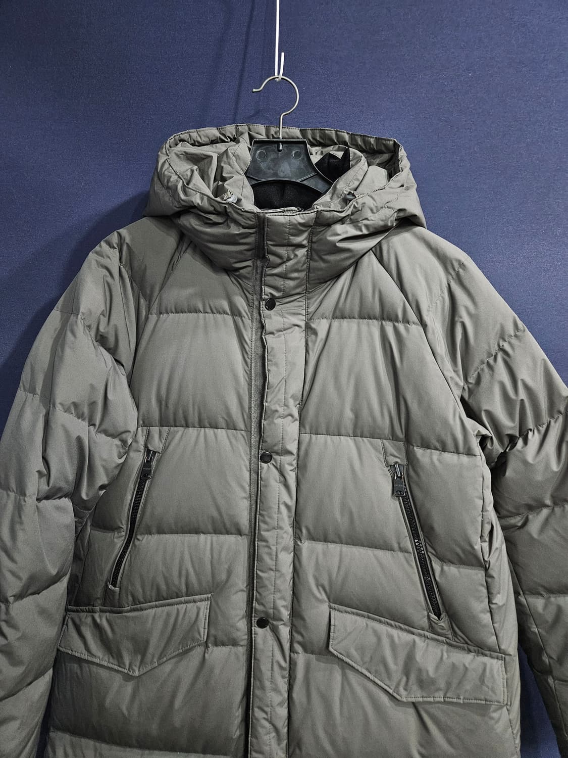 버커루 다크그레이 남성 105~110 구스다운 롱패딩  상품이미지7