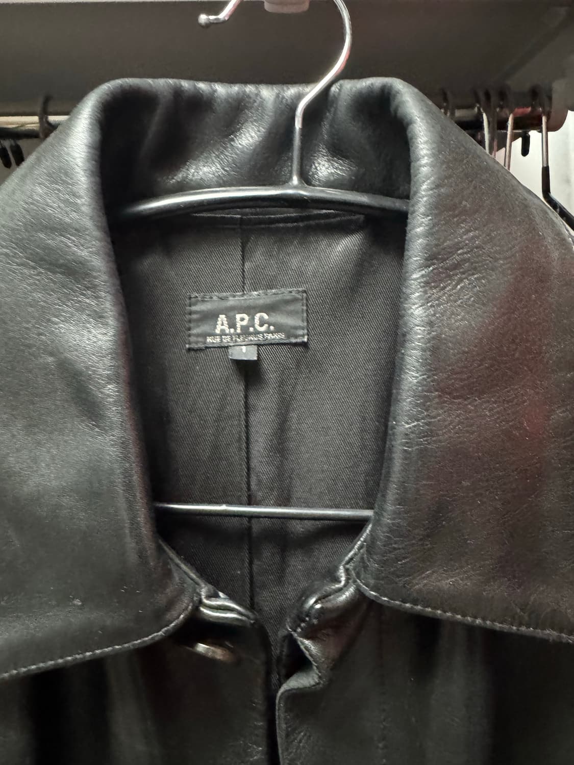 아페쎄 레더 카코트 상품이미지3