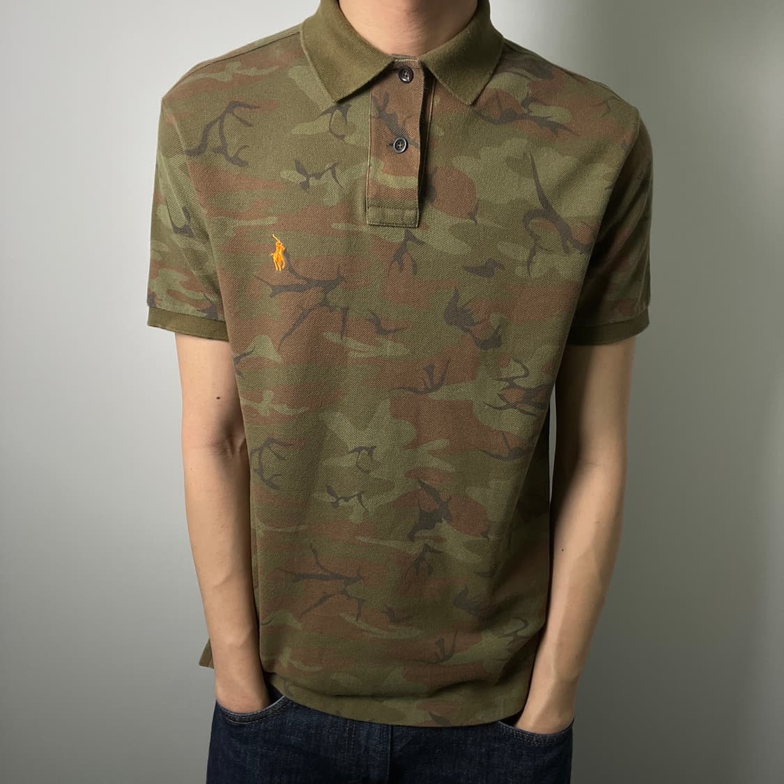 폴로 랄프로렌 카모플라쥬 반팔 폴로 셔츠 S 상품이미지3
