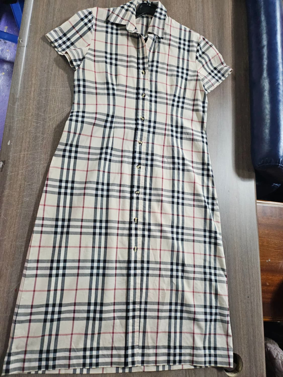 버버리 노바 체크 반팔원피스  usa  8 상품이미지3