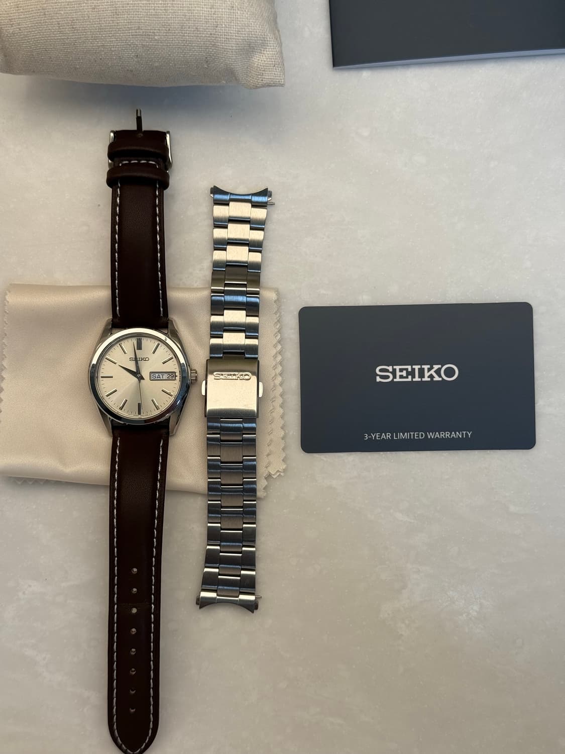 세이코 sbth 007 샴페인골드 풀박스 가죽스트랩 상품이미지2