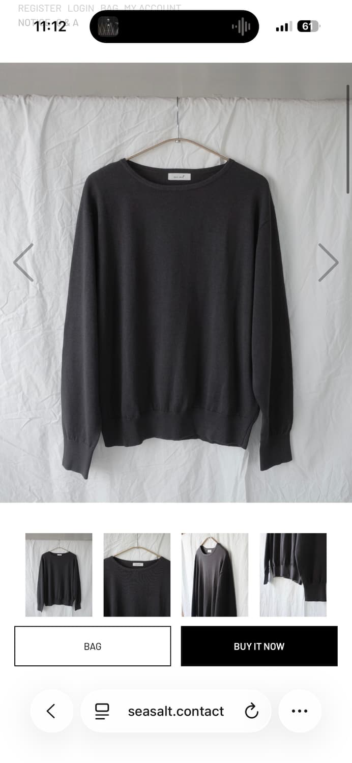 씨솔트 Ramie cotton boat neck knit 상품이미지1