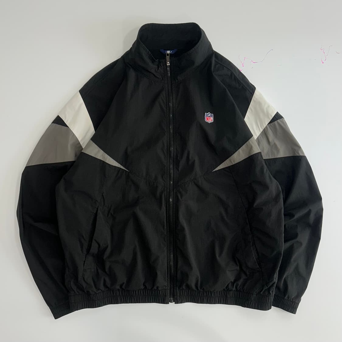 NFL 스몰로고 그레이 배색 바람막이 상품이미지3