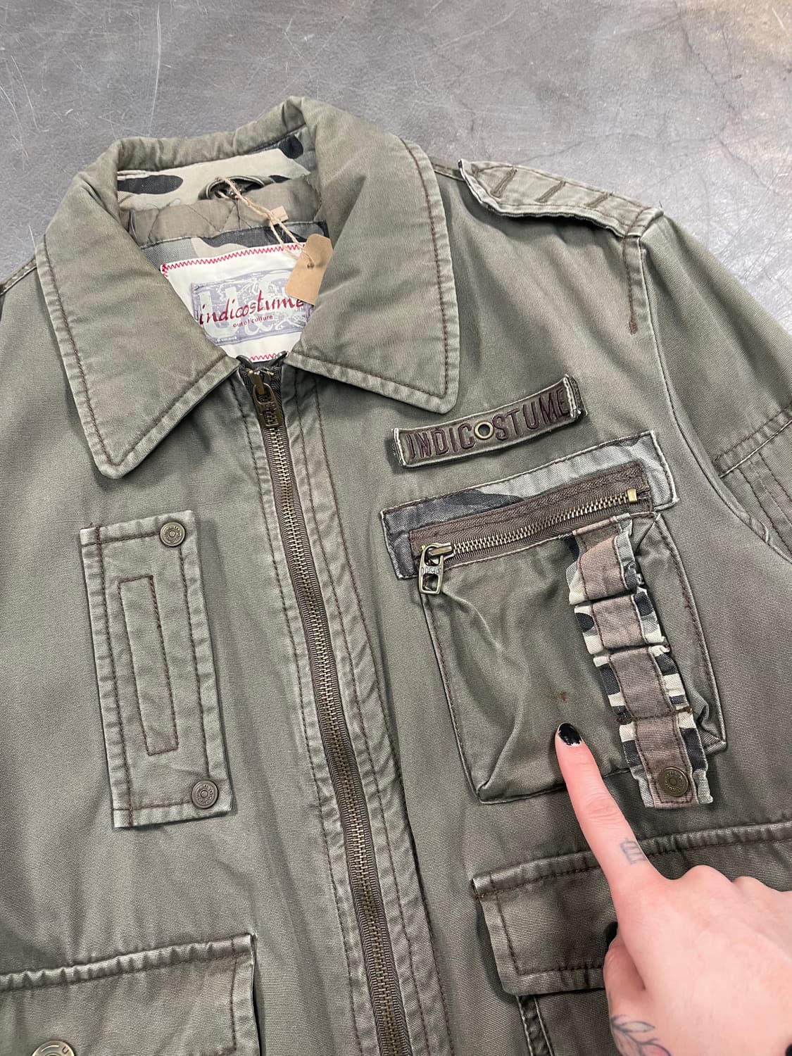 빈티지 멀티포켓 밀리터리 봄버 자켓 상품이미지3