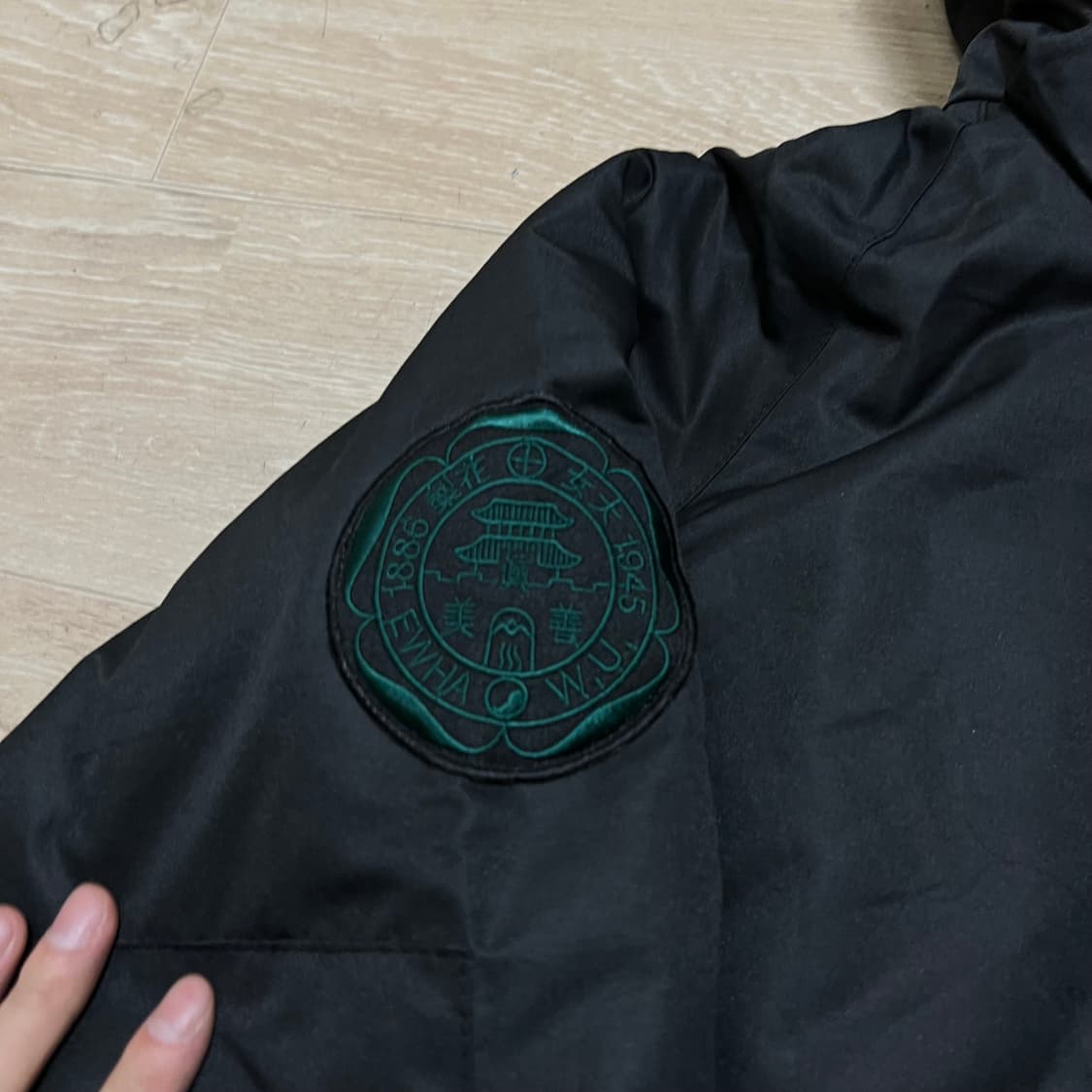 사우스플레이 밀리터리 후드 기모 패딩 점퍼 [블랙] S/90 상품이미지4