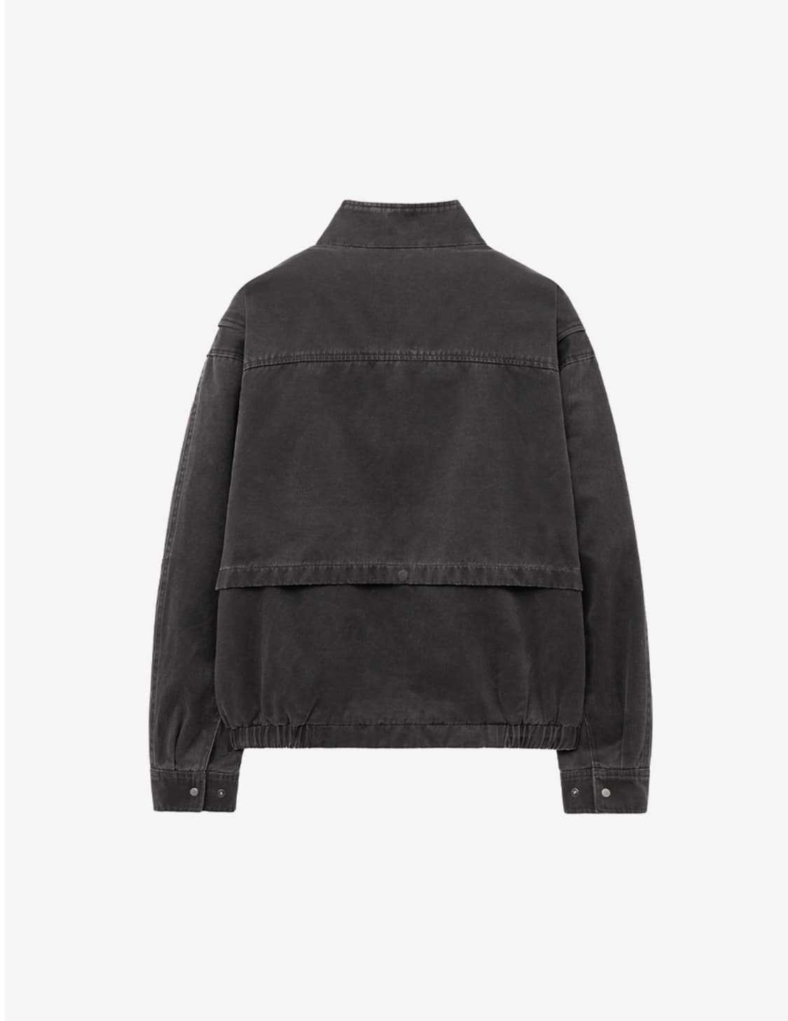 인사일런스 워시드 포우 레더 점퍼 차콜 M 상품이미지4