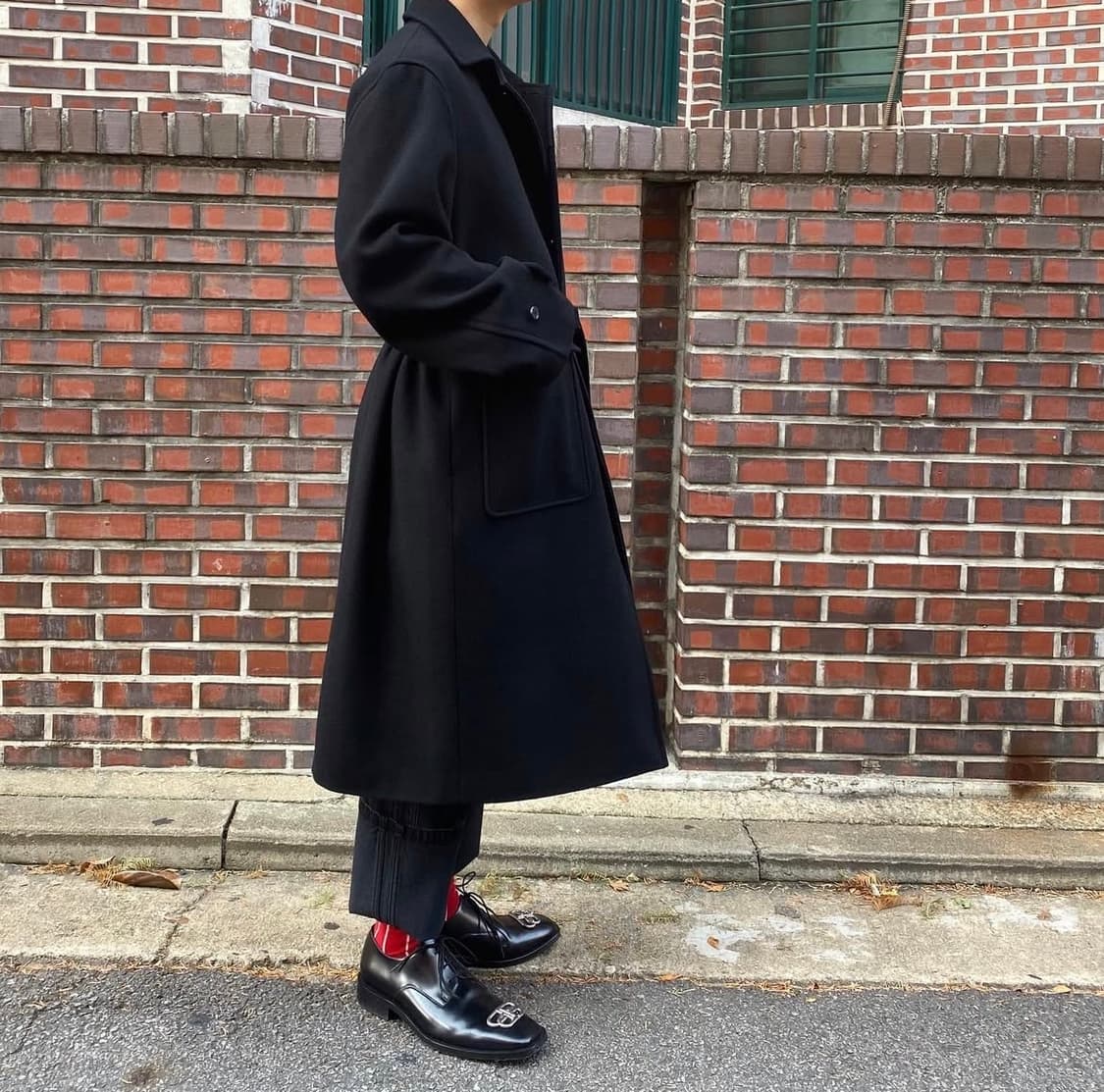 이얼즈어고 timeleap.02-2 싱글 belted 코트 상품이미지5