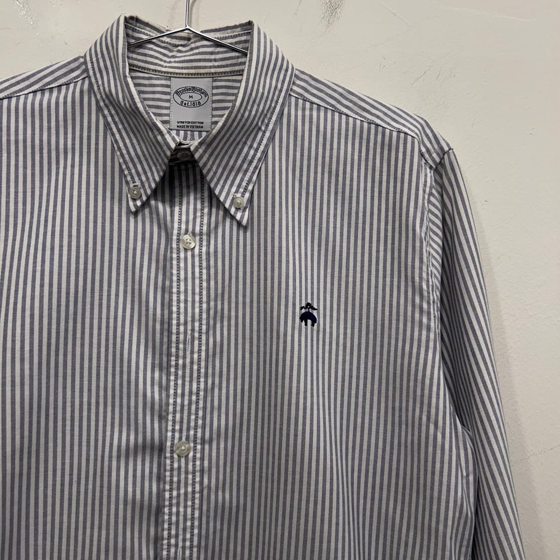 브룩스브라더스 스트라이프 코튼 드레스 셔츠 상품이미지1